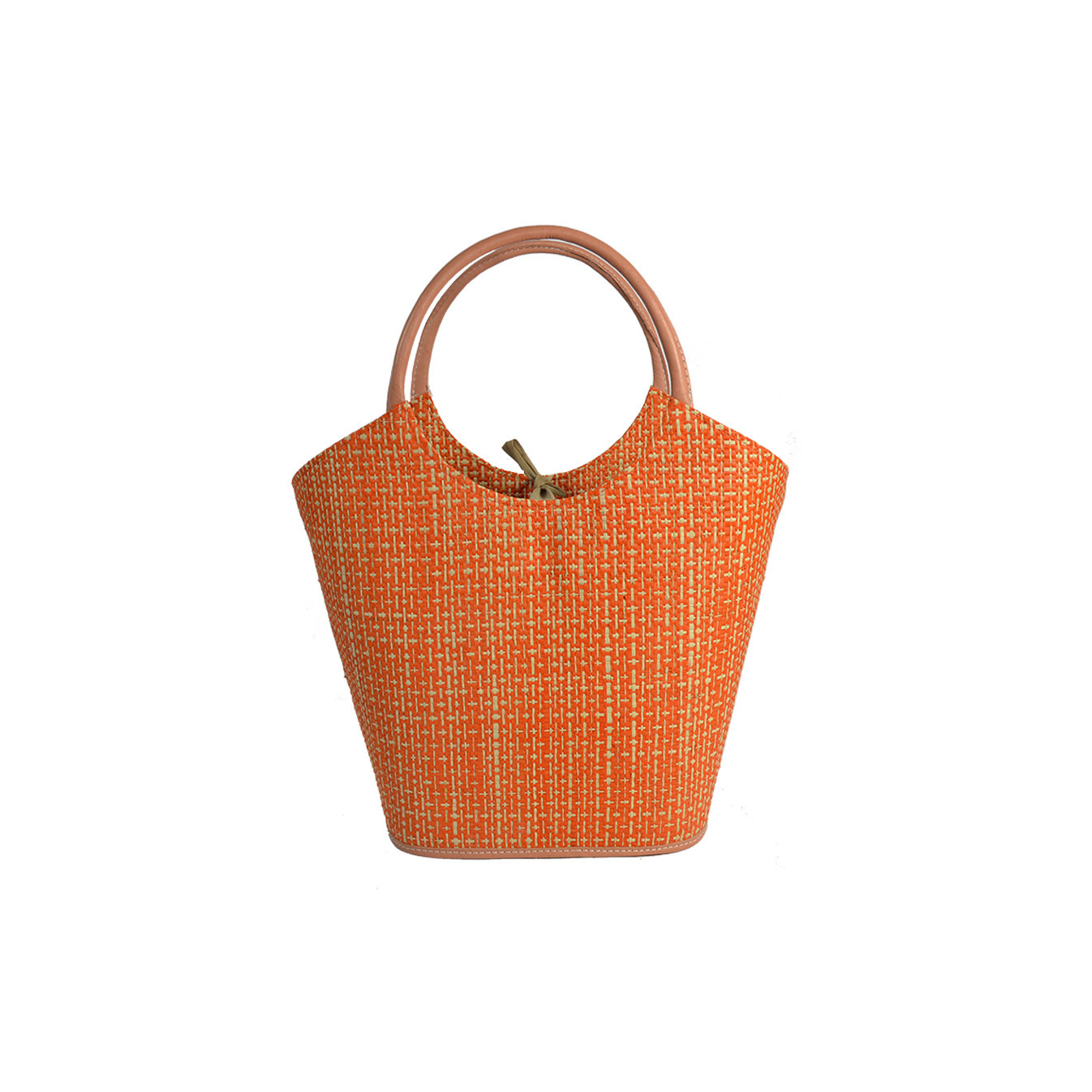 Le Voyage en Panier Pinup Tote Bag Ruffled Orange