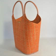 Le Voyage en Panier Pinup Tote Bag Ruffled Orange