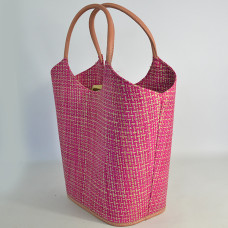 Le Voyage en Panier Pinup Tote Bag Ruffled Fuchsia