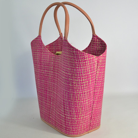 Le Voyage en Panier Pinup Tote Bag Ruffled Fuchsia
