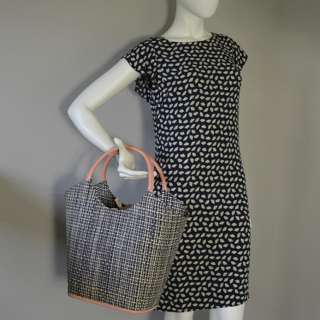 Le Voyage en Panier Pinup Rabane Black Tote