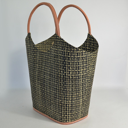 Le Voyage en Panier Pinup Rabane Black Tote