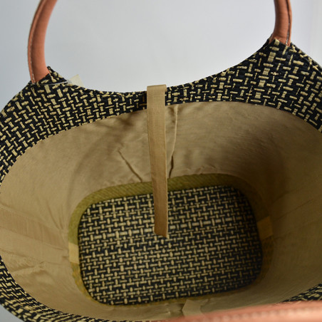 Le Voyage en Panier Pinup Rabane Black Tote