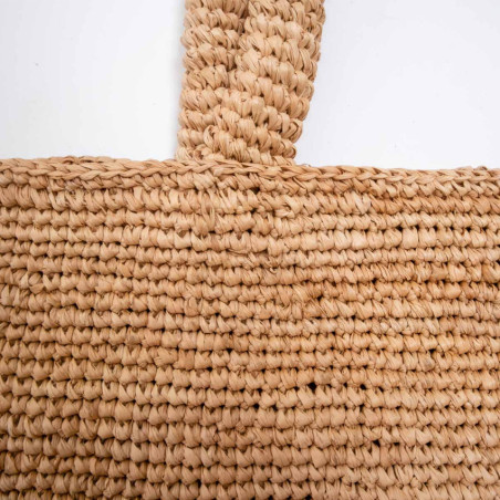 Sovani Hanna L Natural Raffia Shopping Bag