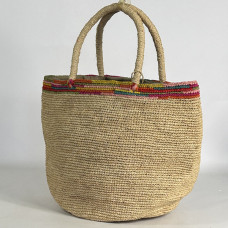 Sovani Matou Handbag Made of Natural Raffia/Multi