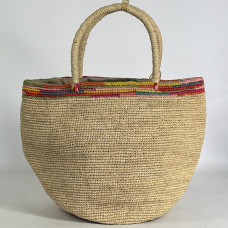 Sovani Matou Handbag Made of Natural Raffia/Multi