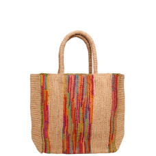 Sovani Sissi L Raffia Tote Bag Natural/Multi