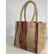 Sovani Sissi L Raffia Tote Bag Natural/Multi