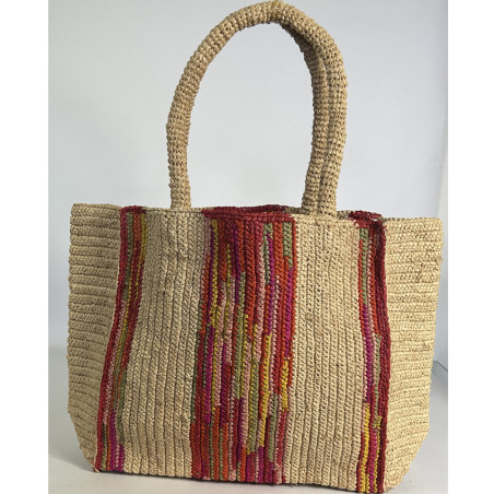 Sovani Sissi L Raffia Tote Bag Natural/Multi