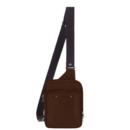 Ateliers Fourès Baroudeur Sacoche Homme Cuir Euripide F9404 Cognac
