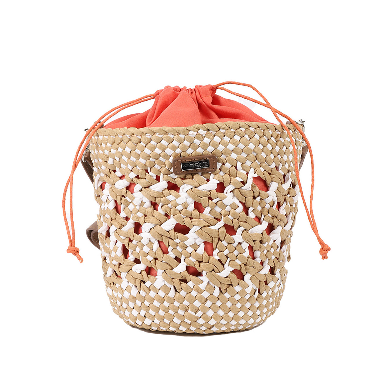 Les Tropéziennes Clay Small Bucket Paper White Bag