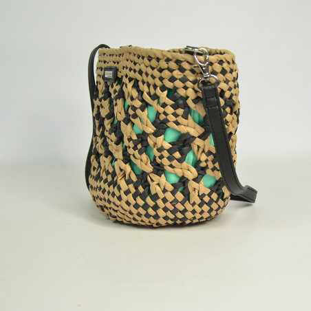 Les Tropéziennes Clay Small Bucket Paper Bag Black