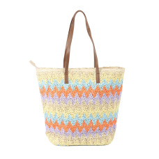Les Tropéziennes Fareani Zig Zag Paper Tote Bag