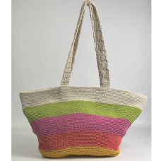 Pou Nou Cotton Crochet Multicolor Shopping Bag
