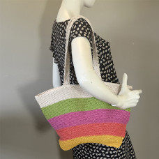 Pou Nou Cotton Crochet Multicolor Shopping Bag
