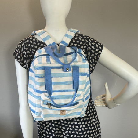 Pou Nou Frp Striped Backpack