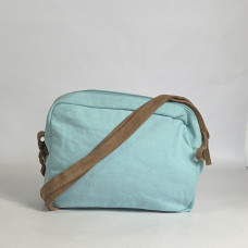 Pou Nou Soften Heavy Canvas Crossbody Cel