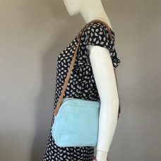 Pou Nou Soften Heavy Canvas Crossbody Cel