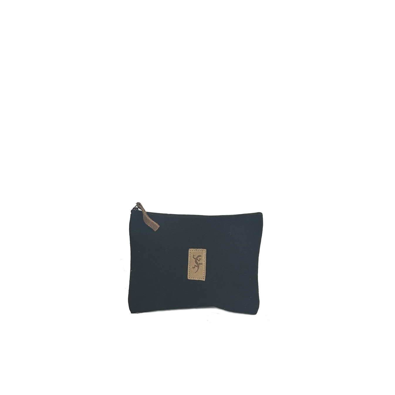 Pou Nou Soften Heavy Canvas Toiletry Bag Anthracite
