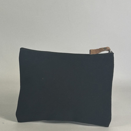 Pou Nou Soften Heavy Canvas Toiletry Bag Anthracite