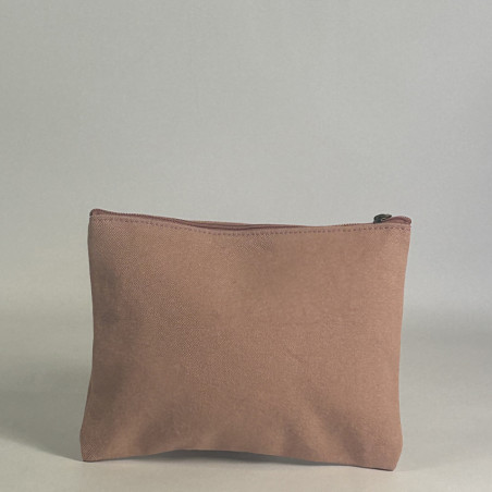 Pou Nou Soften Heavy Canvas Toiletry Bag Pink