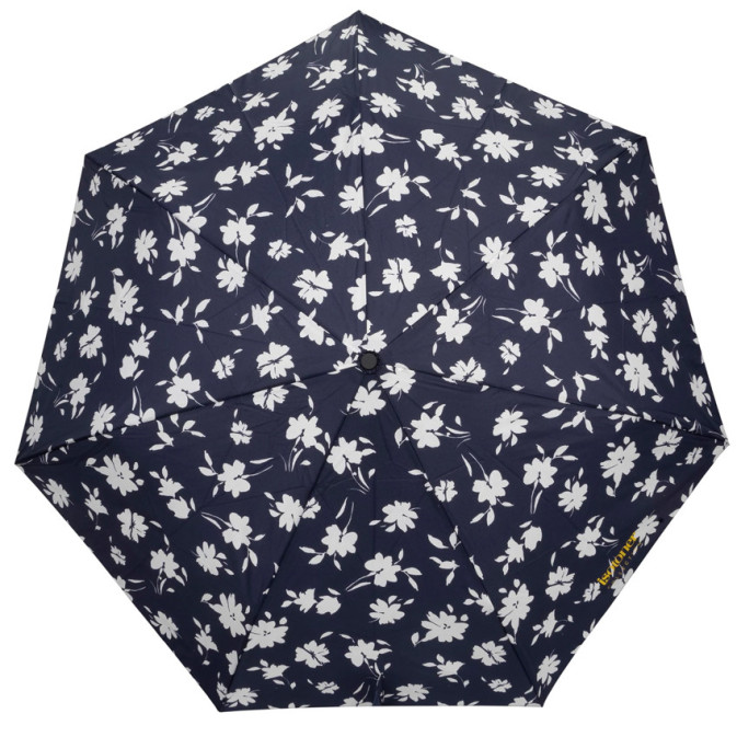 Isotoner Compact Automatic Umbrella Sea Flower