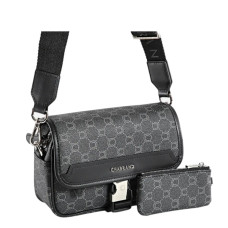 Chabrand Icone Mini Sling Bag with Briefcase Buckle Black