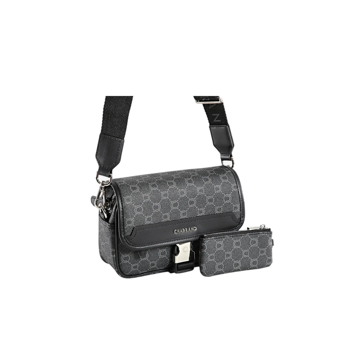 Chabrand Icone Mini Sling Bag with Briefcase Buckle Black