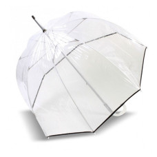 Isotoner Parapluie Droit PVC Manuel Bords Noirs