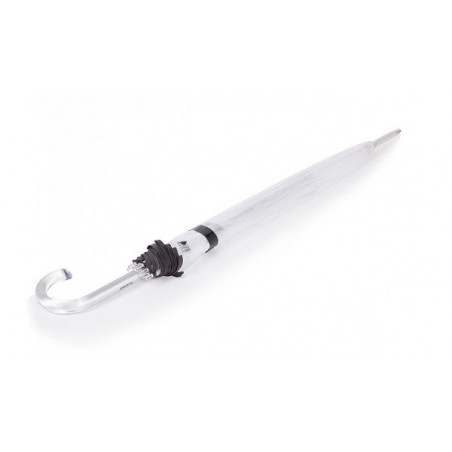 Isotoner Parapluie Droit PVC Manuel Bords Noirs