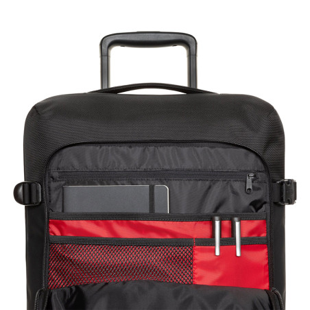 Eastpak Tranverz CNNCT S Sac Souple TSA 3w8 Top Black ouvert