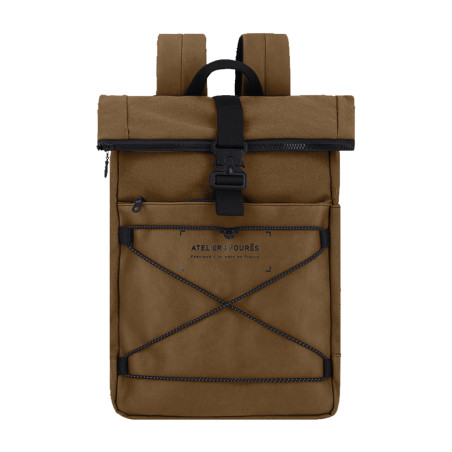 Aristote Foures Workshops Compact Lace-Up Backpack R475 Desert
