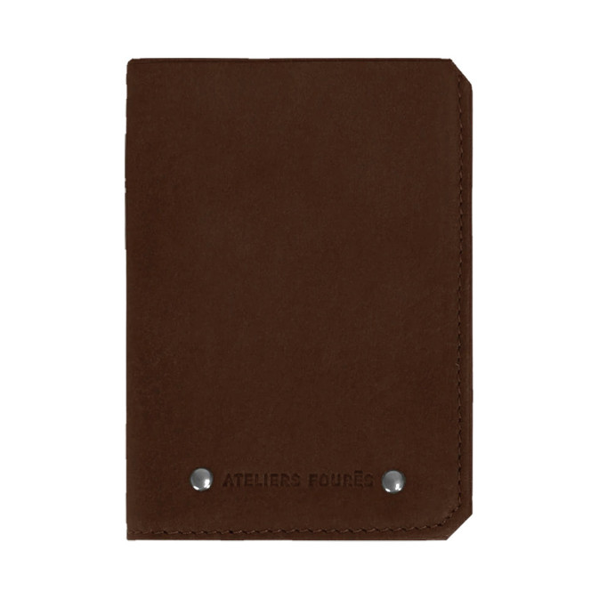 Ateliers Foures Baroudeur Wallet Trivolets F949X Cognac
