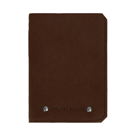 Ateliers Foures Baroudeur Wallet Trivolets F949X Cognac