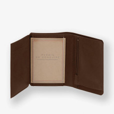 Ateliers Foures Baroudeur Wallet Trivolets F949X Cognac
