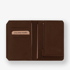 Ateliers Foures Baroudeur Wallet Trivolets F949X Cognac