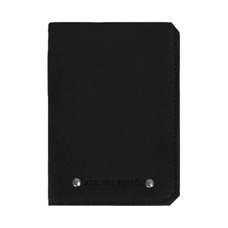Ateliers Foures Baroudeur Wallet Trifold F949X Black