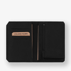 Ateliers Foures Baroudeur Wallet Trifold F949X Black