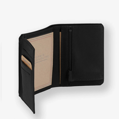Ateliers Foures Baroudeur Wallet Trifold F949X Black