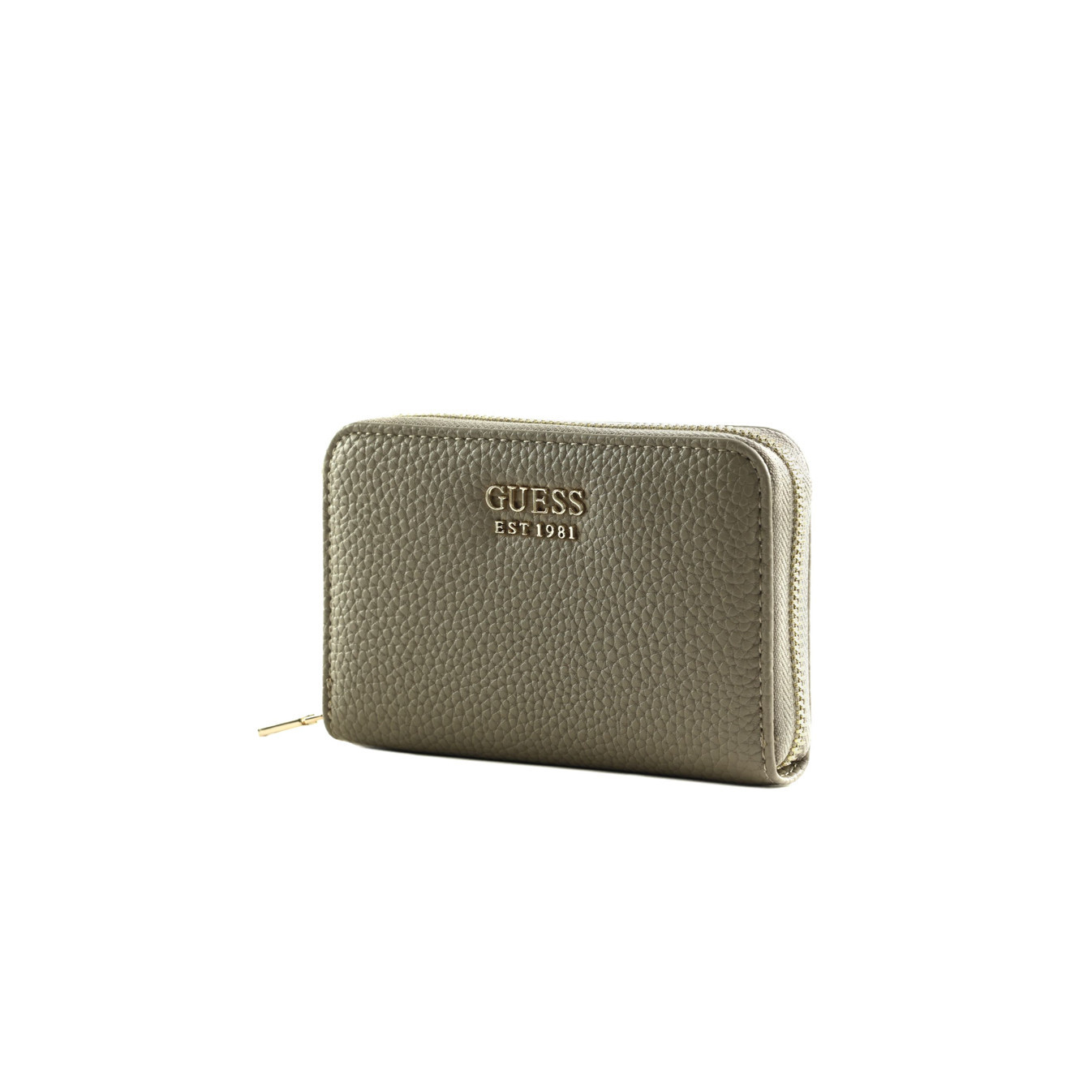 Guess Brenton Medium Zip Portefeuille Dark Taupe