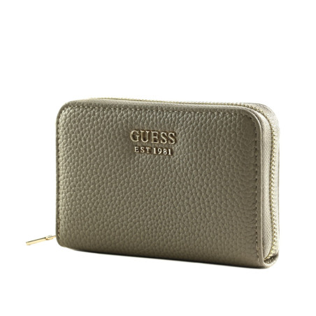 Guess Brenton Medium Zip Portefeuille Dark Taupe