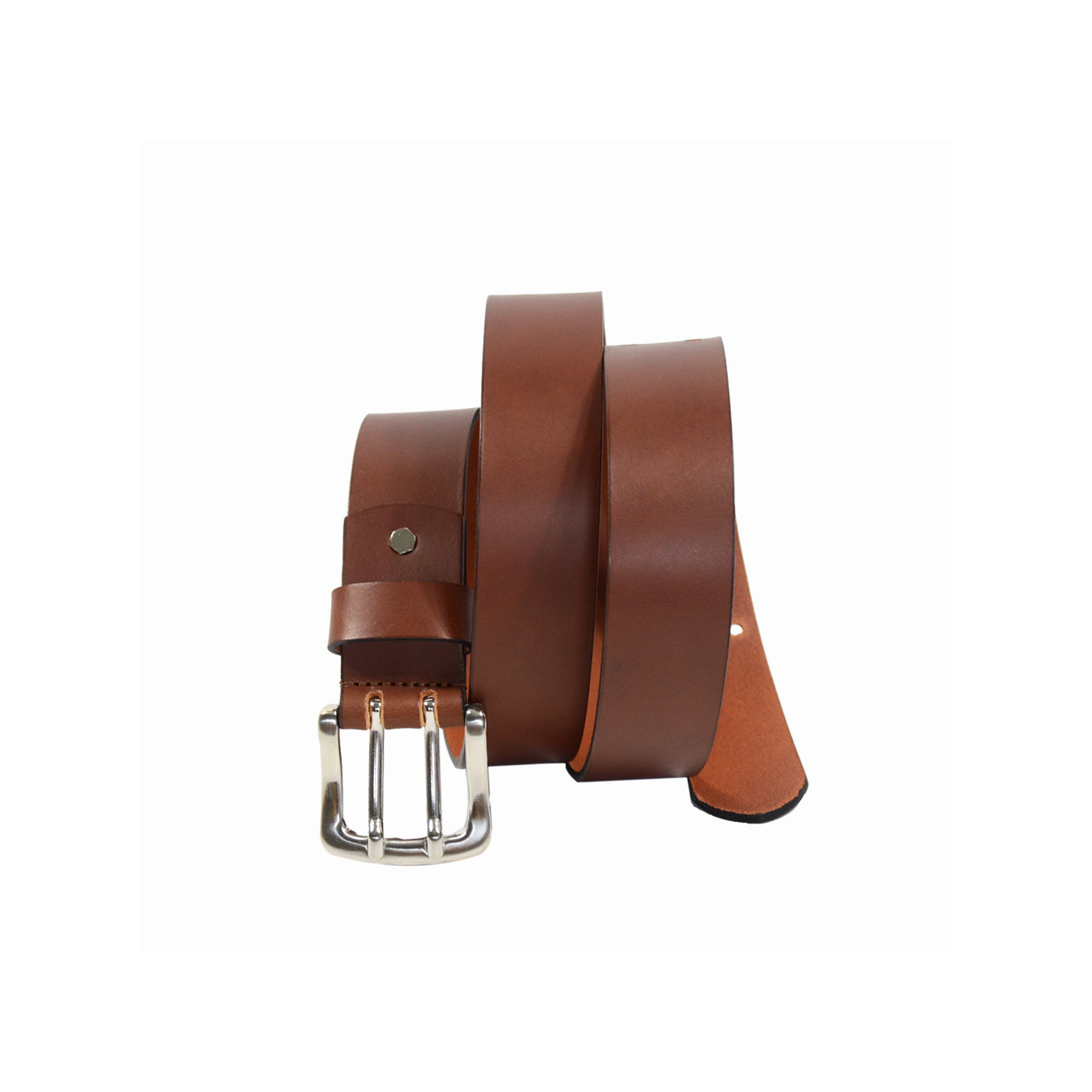 Jean Louis Foures Ceinture Cuir Homme Cognac 1