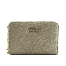 Guess Brenton Medium Zip Portefeuille Dark Taupe