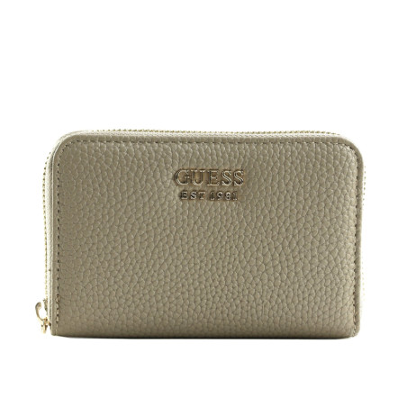 Guess Brenton Portefeuille Medium Zip Dark Taupe face