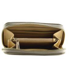 Guess Brenton Medium Zip Portefeuille Dark Taupe
