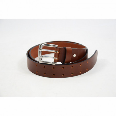Jean Louis Foures Ceinture Cuir Homme Cognac 2