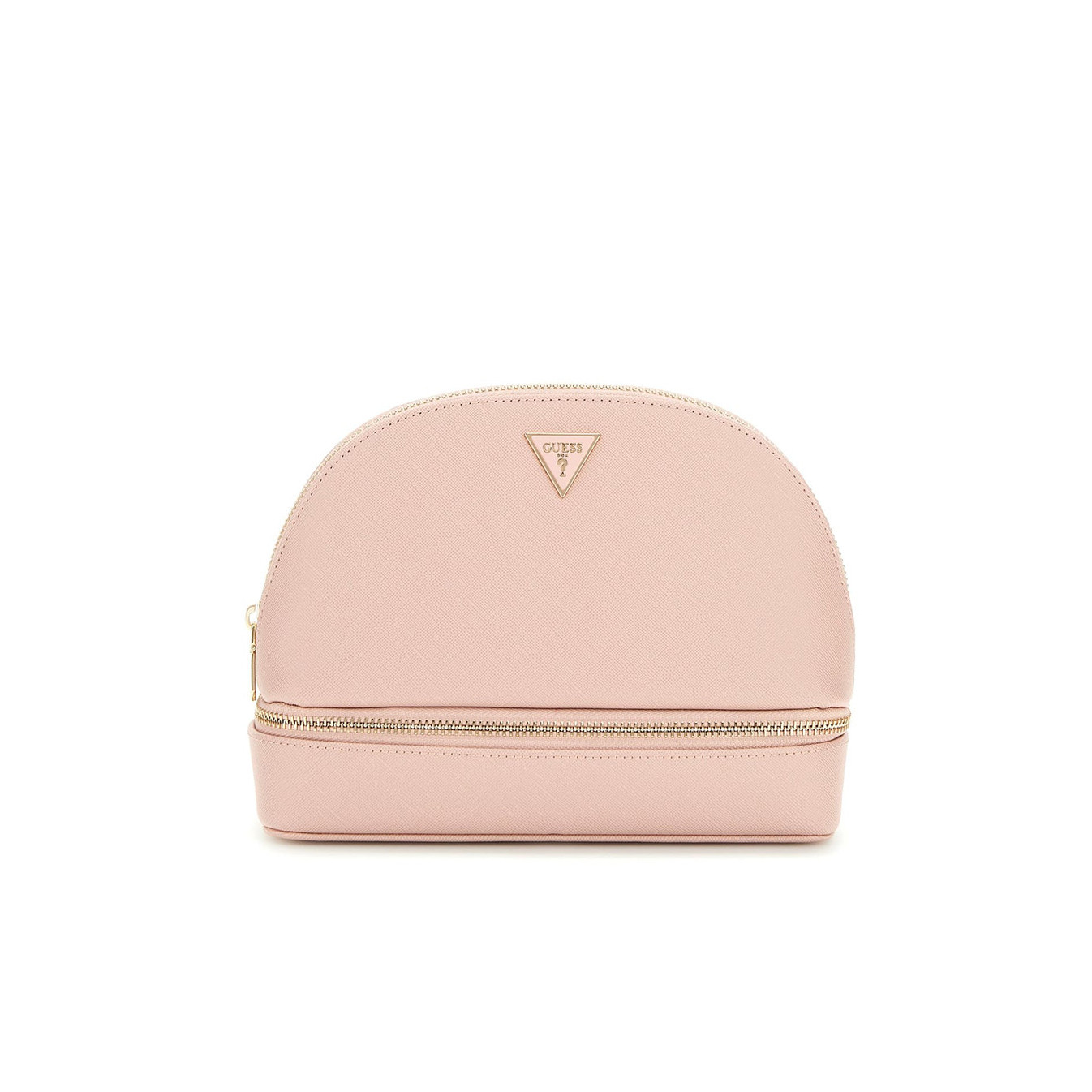 Guess Large Dome Toiletry Bag 2 Compartments Candy Pink