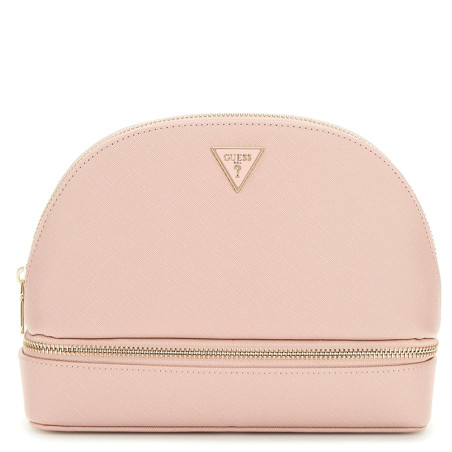 Guess Large Dome Trousse De Toilette 2 Compartiments Candy Pink