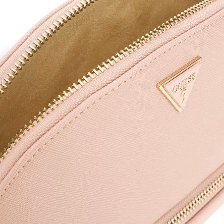 Guess Large Dome Trousse De Toilette 2 Compartiments Candy Pink ouvert