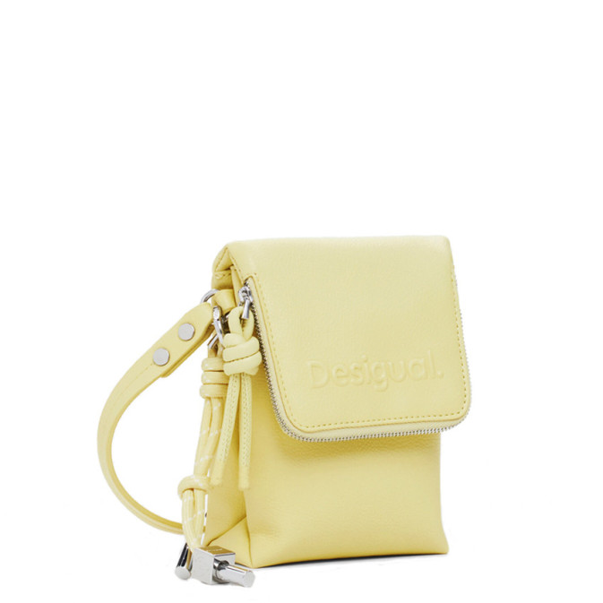 Desigual Half Phone Pochette Smartphone Logo Yellow